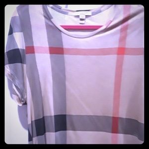 Sz Large Burberry cardigan and shirt